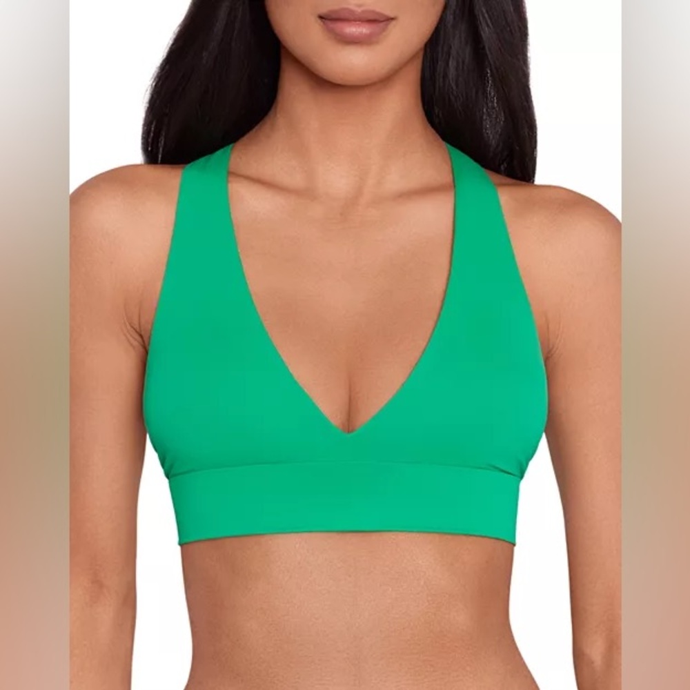 Lauren Ralph Lauren Twist Back Bikini
Top in Green Size 8 New